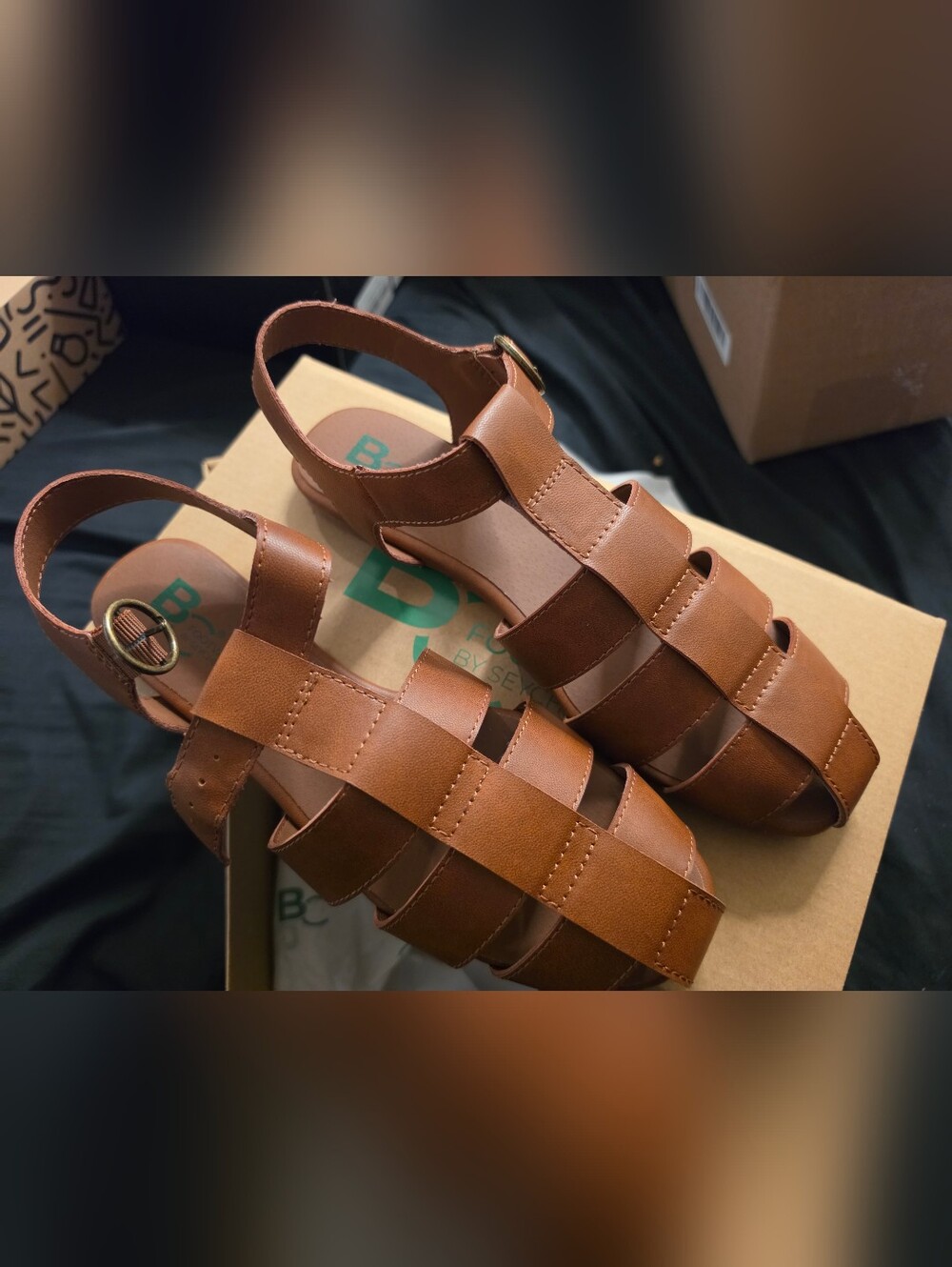 BC by Seychelles Tan Woven Fisherman Sandals